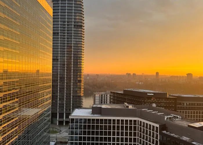 アパート Eurovea Tower River View Down Town ブラチスラヴァ